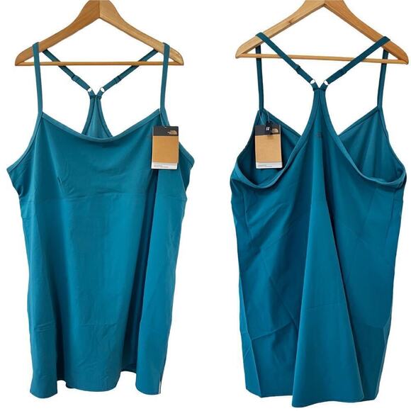 The North Face Arque Hike Dress Plus Size 3X Shady Blue Athleisure Tennis Prep - Picture 1 of 9